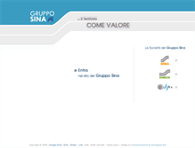 Tablet Screenshot of gruppo-sina.it